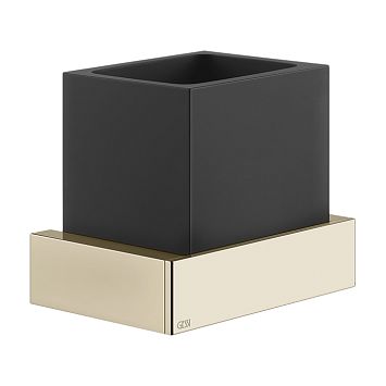 Gessi Rettangolo Стакан настенный черный, Warm Bronze Br PVD