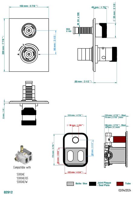 Ручки THG Zoom.5 регулировки для термостата THG с вентилем арт.5300AE