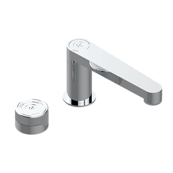 Смеситель THG Zoom.5 с прогрессивным картриджем для раковины на 2 отверстия с краном, без донного клапана