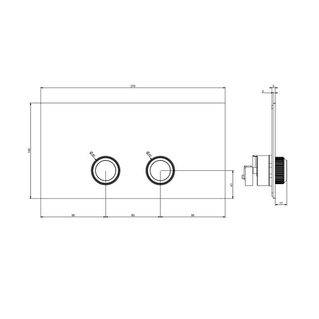Gessi Клавиша смыва для унитаза, двойная, для систем инсталляций Geberit Sigma8 и Sigma12, хром