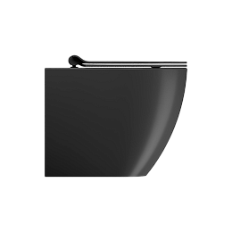 Унитаз Pura безободковый с водоворотной системой смыва Swirlflush фаянсовый черный матовый (881026) купить в Москве: интернет-магазин StudioArdo