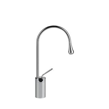Gessi Goccia Смеситель для раковины на 1 отверстие, высокий, излив 174мм R=90, хром