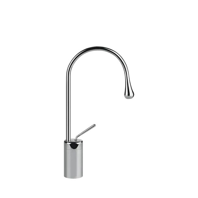 Gessi Goccia Смеситель для раковины на 1 отверстие, высокий, излив 174мм R=90, хром