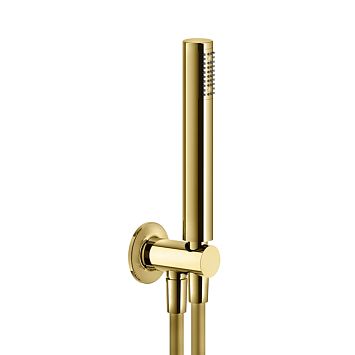 Gessi Inciso Душевой комплект, + вывод, держатель, шланг 1,50 м и душевая лейка, золото