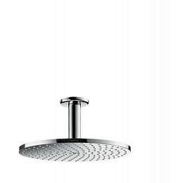 Верхний душ Hansgrohe Raindance S 1jet (PowderRain), d240мм, с потолочным держателем 100 мм, шарнирное соединение, G1/2, цвет: хром купить в Москве: интернет-магазин StudioArdo