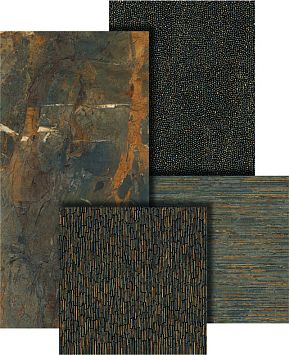 Керамогранит Emil Ceramica Tele di Marmo Reloaded Fossil Brown Malevic Battuto Di Listelli Lappato 120x240x0,65