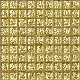 Agold Стеклянная мозаика  золото формованное гофрированное желтое размер чипа 20x20мм купить в Москве: интернет-магазин StudioArdo
