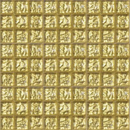 Agold Стеклянная мозаика  золото формованное гофрированное желтое размер чипа 1.5x1.5мм