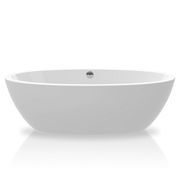 Ванна отдельностоящая  Knief Acrylic  Loom XS акриловая 170x85x60см, белая глянцевая, круглый слив-перелив хром. купить в Москве: интернет-магазин StudioArdo