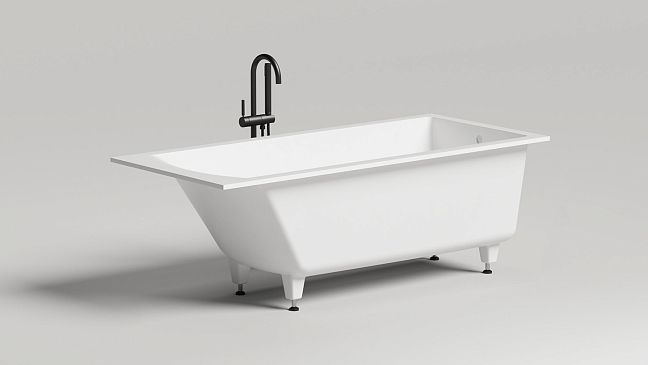 Ванна встраиваемая Cascata 170x70, матовая, покраска по RAL полностью