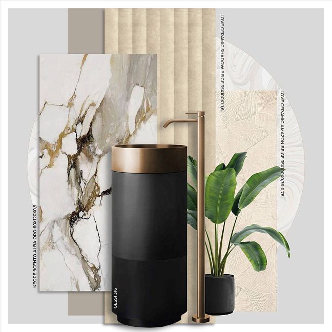 Керамогранит Keope Ceramiche 9Cento Alba Oro Rett 60x120