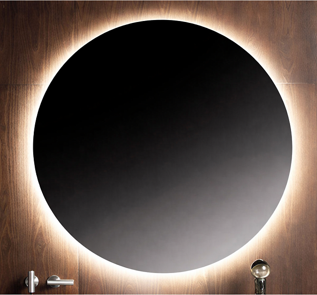 Falper Зеркало круглое D-110см с LED подсветкой, стекло затемненное (серое).