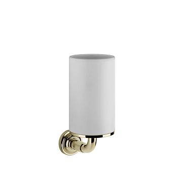 Gessi Venti20 Стакан подвесной, белый, фурнитура Brass PVD