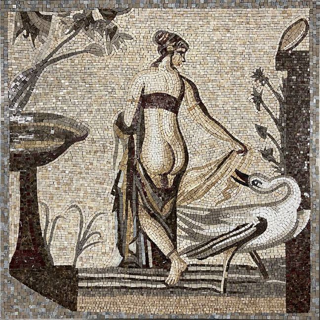 Панно ART NATURA Леда и Лебедь 150x150см