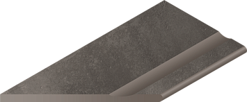 Italon Керамогранитный бортик Millennium X2 Bordo Svasato Round SX Black 30x60 Nat