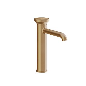 Gessi Origini Смеситель для раковины H=247мм однорычажный, в компл с отделочной вставкой, Warm Bronze Br. PVD