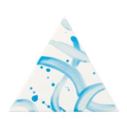 Керамическая плитка Petracers Triangolo Splash Azzurro Su Bianco 17x17 купить в Москве: интернет-магазин StudioArdo