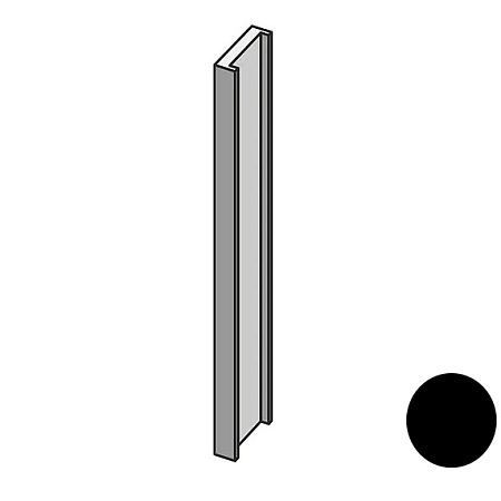 Mutina Вертикальный профиль  Mistral Profilo In Salice Black 15,7x300