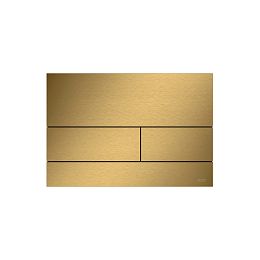 Tece Square II Панель смыва с двумя клавишами. Металл с покрытием против отпечатков пальцев, PVD, цвет матовое золото купить в Москве: интернет-магазин StudioArdo
