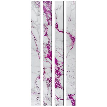 Стеклянный профиль Sicis You Glass  Electric Marble Cal Fuxia 26,2 x 300 x 6 мм