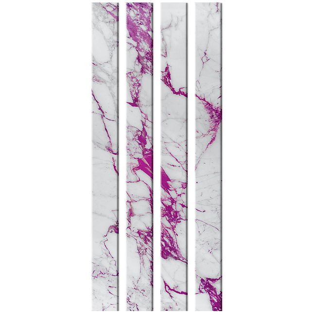 Стеклянный профиль Sicis You Glass  Electric Marble Cal Fuxia 26,2 x 300 x 6 мм