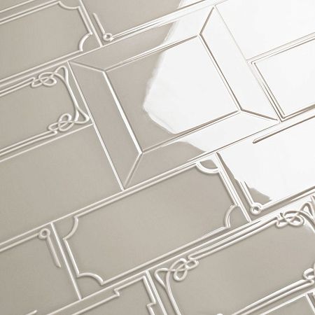 Керамическая плитка Etruria Design Art Deco Vectorframe C Silver Gray 1° Scelta 12,5x25