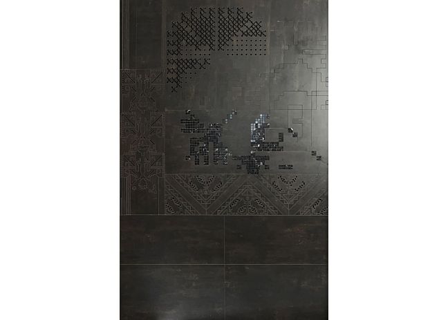 Панно ART NATURA Черная ночь 1651х1442 мм Материал: Керамогранит, мозаика, ручная  роспись глазурью