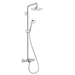 Душевая система Hansgrohe Croma Select E 180 SHP, верхний душ 187мм, с ручным душем и смесителем, цвет: хром купить в Москве: интернет-магазин StudioArdo