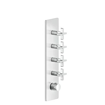 Gessi Inciso Встраиваемый термостатический смеситель на 4 источника, резьба 3/4 (внешние части), хром