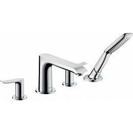 Смеситель на борт ванны Hansgrohe Metrisна 4 отв., цвет: хром купить в Москве: интернет-магазин StudioArdo