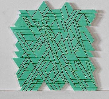 Микромозаика Sergio Savino Meteorite 25,3x26,7 Verde Traffico