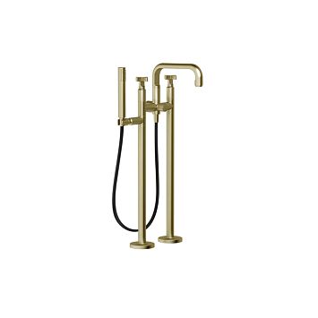 Gessi Inciso Напольный смеситель для ванны с ручным душем (внешние части), Brushed Brass PVD