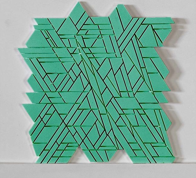 Микромозаика Sergio Savino Meteorite 25,3x26,7 Verde Traffico