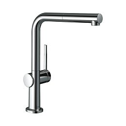 Hansgrohe Talis M54 Кухонный смеситель однорычажный 270 с вытяжным изливом 1jet хром 72808000 купить в Москве: интернет-магазин StudioArdo