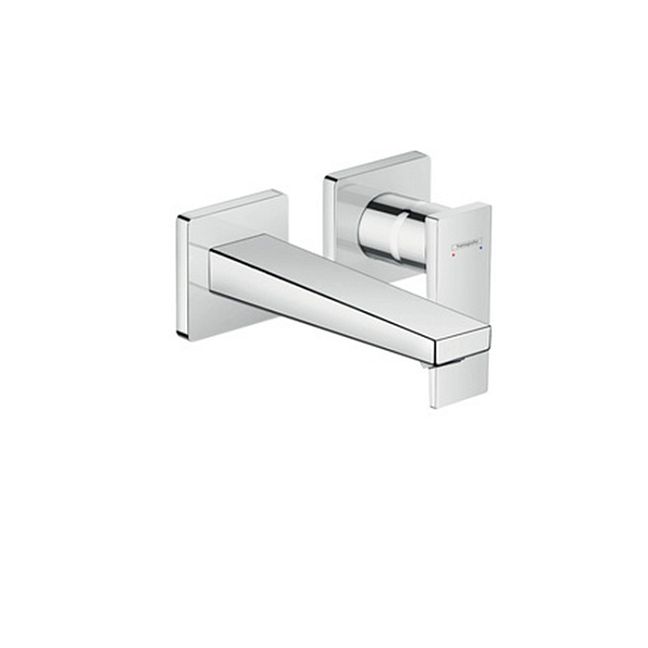 Смеситель для раковины Hansgrohe Metropol .однорычажный, настенный, излив: 18см., внешняя часть, цвет: хром