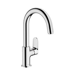 Hansgrohe Vernis Blend Смеситель для раковины однорычажный с поворотным изливом со сливным гарнитуром хром купить в Москве: интернет-магазин StudioArdo