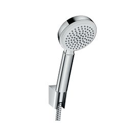 Ручной душ Hansgrohe Crometta 100 1j 10см., с держателем, цвет: белый/хром купить в Москве: интернет-магазин StudioArdo