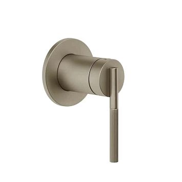 Gessi Ingranaggio Встраиваемый однорычажный смеситель на 1 выход (внешние части), Finox Brushed Nickel