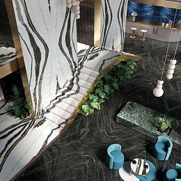 Керамогранит Infinity Marble Panda White Lucido Bookmatch 160x320x12 купить в Москве: интернет-магазин StudioArdo