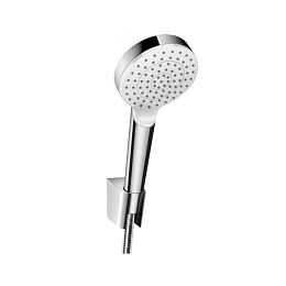 Ручной душ Hansgrohe Crometta 1jet Porter 10см., с держателем, цвет: белый/хром купить в Москве: интернет-магазин StudioArdo