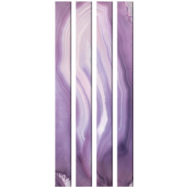 Стеклянный профиль Sicis You Glass Agata Lilla 26,2 x 300 x 6 мм