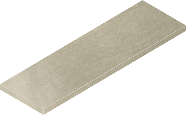 Italon Керамогранитная ступень Terraviva Scalino Ang. SX Greige 33x90 Nat