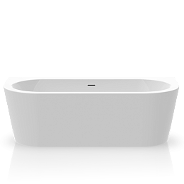 Пристенная ванна акриловая Knief Wall 180х80х60 см, цвет белый глянцевый, слив-перелив Slot цвет белый глянцевый. купить в Москве: интернет-магазин StudioArdo