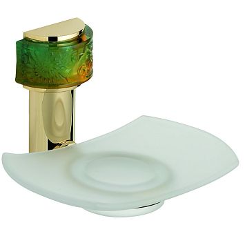 THG Island Мыльница стеклянная, подвесная, цвет: Soft gold