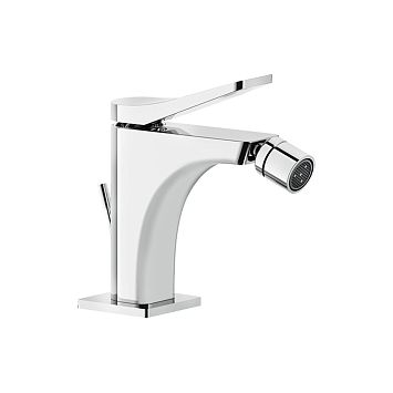 Gessi Rilievo Смеситель для биде на 1 отв., с донным клапаном излив 114мм, хром