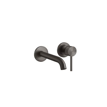 Gessi 316 Встраиваемый смеситель для раковины с изливом 146-116мм (внешняя часть), brushed black metal pvd
