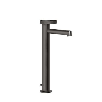 Gessi Anello Смеситель для раковины высокий, излив короткий. С донным клапаном и соединительными шлангами, Black Metal Brushed PVD