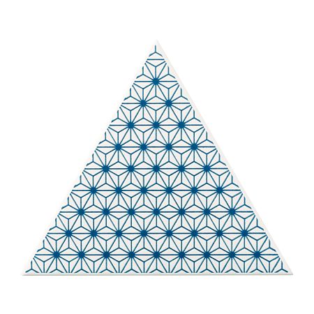 Керамическая плитка Petracers Triangolo Stella Blu Su Bianco 17x17