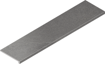 Italon Керамогранитная ступень Contempora Scalino Front Carbon 33x120 Cer