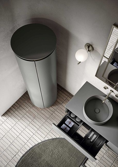 Комплект мебели Oasis Naos, подвесной, столешница: Покрытие Purefeel "Trim Grey", Отделка: Матовый лакированный цвет "Trim Grey"